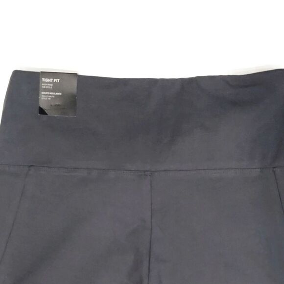 ADIDAS Women's High Rise 3-stripe 7/8 Cotton Tights HM2603 Grey Leggings Size S - Picture 8 of 13